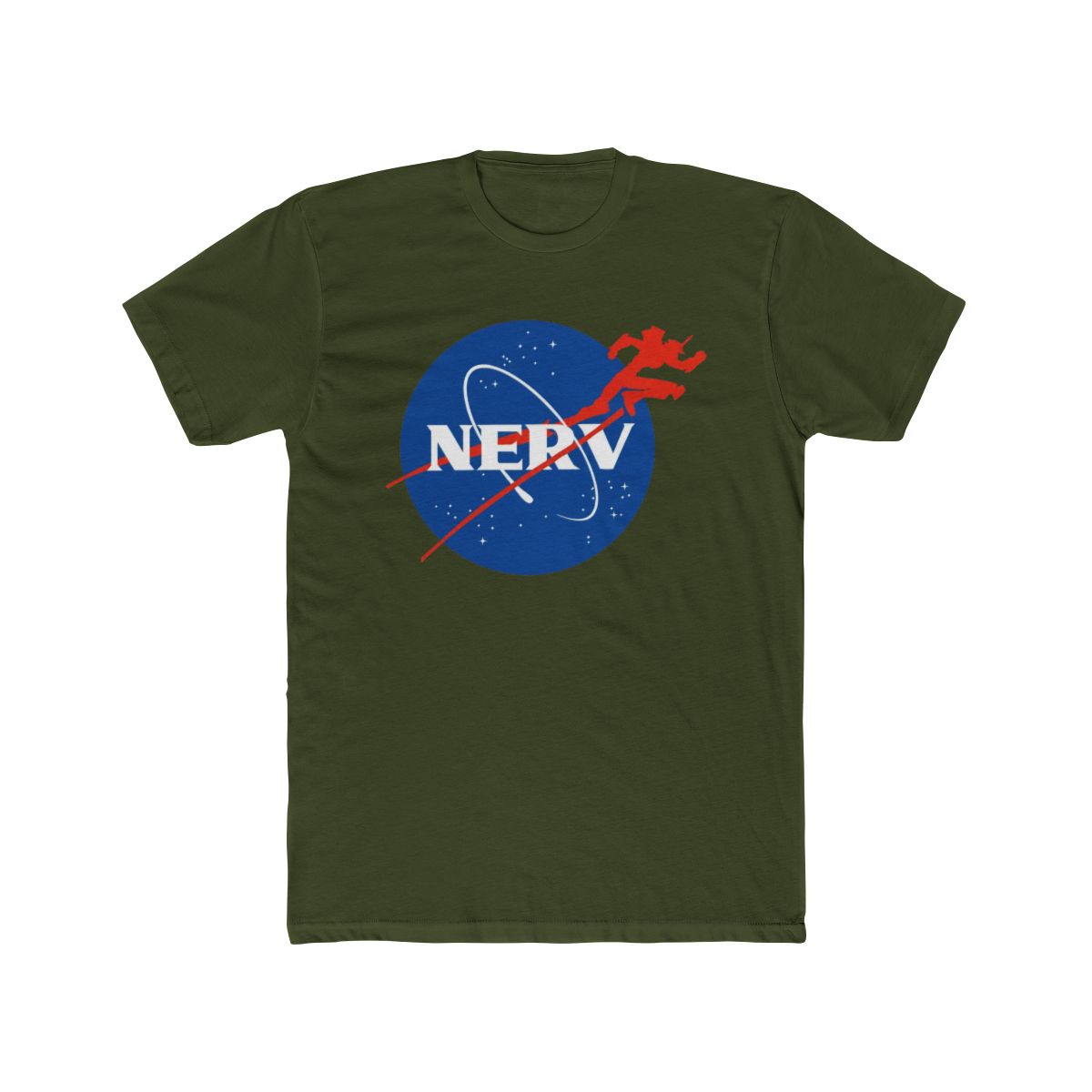 Neon Genesis Evangelion Nerv X NASA Logo T Shirt - alternate angle 4, merchandise